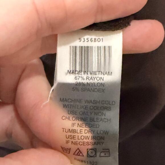 Vince Camuto Knee Length Skirt XS Brown Stretch Comfort Office Workwear Staple - Picture 6 of 6